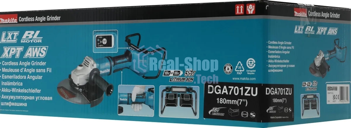 Угловая шлифовальная машина (болгарка) Makita DGA701ZU шлифмашина угл