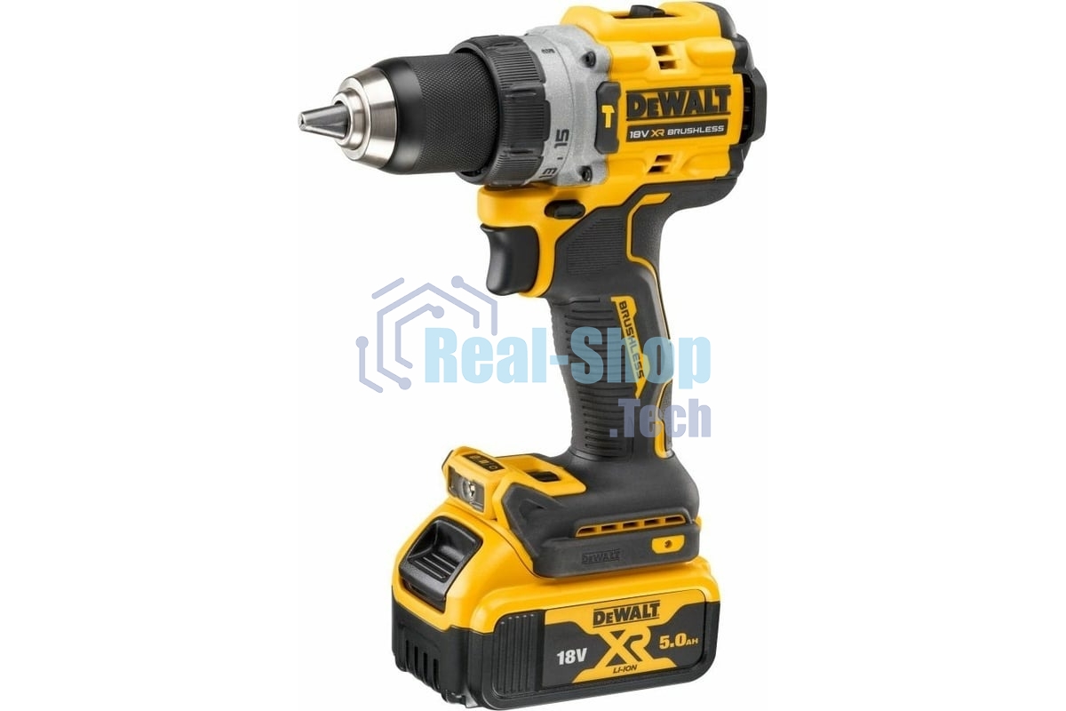 Дрель-шуруповерт аккумуляторная DeWalt DCD805P2T-QW, 18В, 2 АКБ, Кейс
