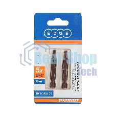 Бита EDGE by PATRIOT T27, сталь S2, длина 50 мм, 2шт в блистере