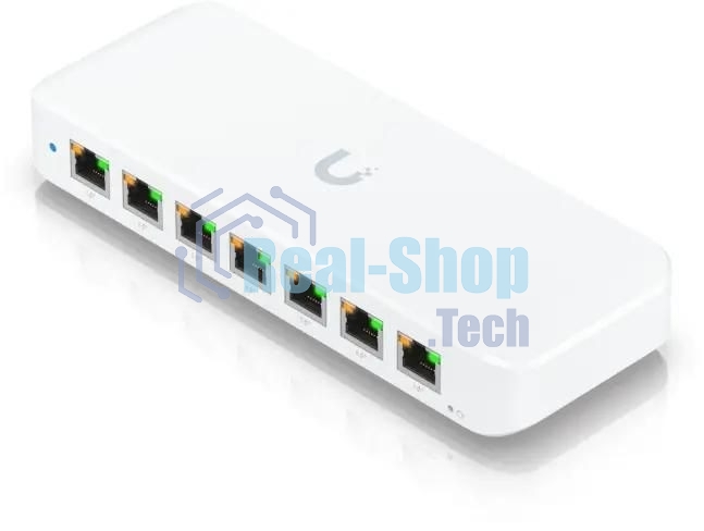 Коммутатор Ubiquiti UniFi Switch Ultra 60W PoE-коммутатор, 8х 1G RJ45, раздача 52 Вт