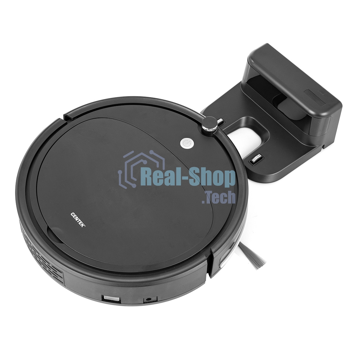 Робот-пылесос Centek CT-2701 черный, 25 Вт, 2000 мAч Li-Ion, уборка сухая/влажная, пылесборник контейнер 0.22 л