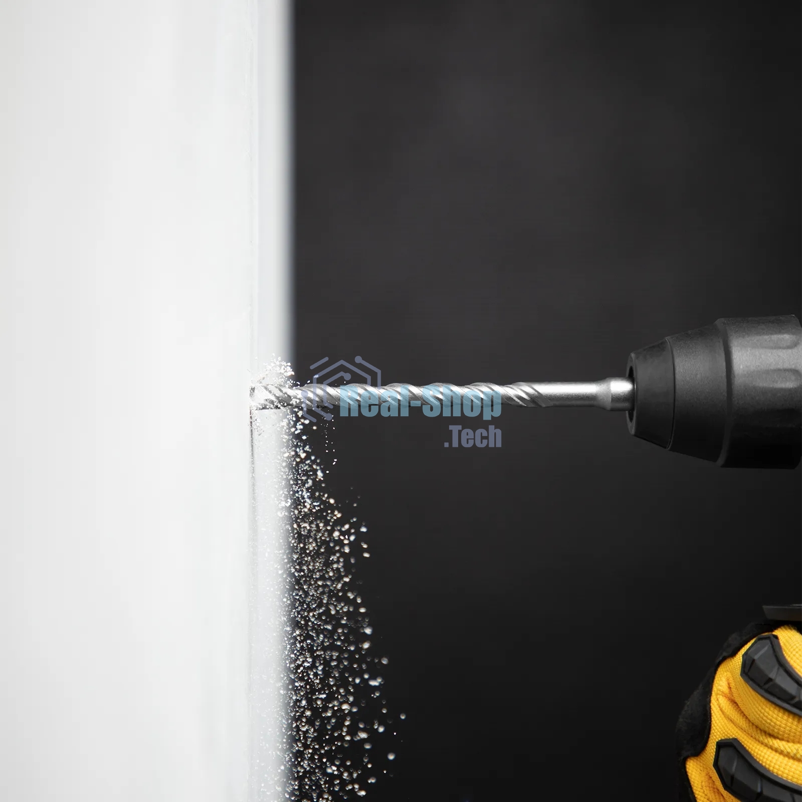 Бур по бетону Denzel двойная спираль, Cobalt W-tip, 8x160 мм, SDS PLUS