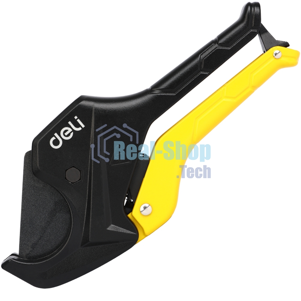 Труборез для пластиковых труб Deli DL2502 диаметр реза до 42мм, лезвия с тефлоновым покрытием, сталь SK5