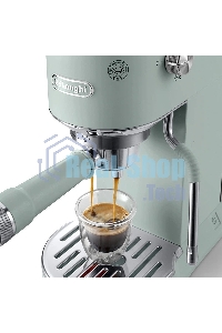Кофеварка рожковая Delonghi EC890.GR зеленый, молотый, 1,1 л, 1450 Вт, 15 бар