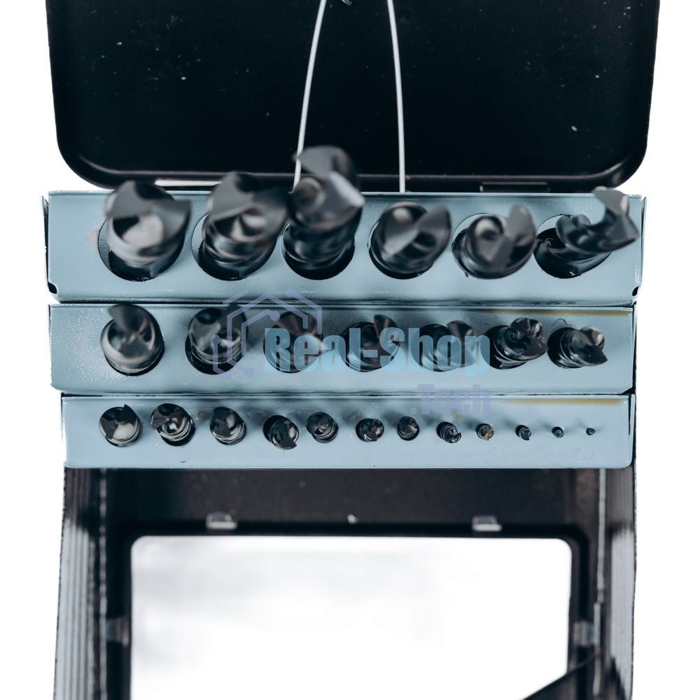 Набор сверл по металлу HSS (1-13мм, 25 шт) Deli DH-MHZ025-ED1 металлический кейс