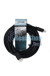 Кабель HDMI v.1.4 10м Telecom, 2 фильтра, 19M -19M, с позолоченными контактами