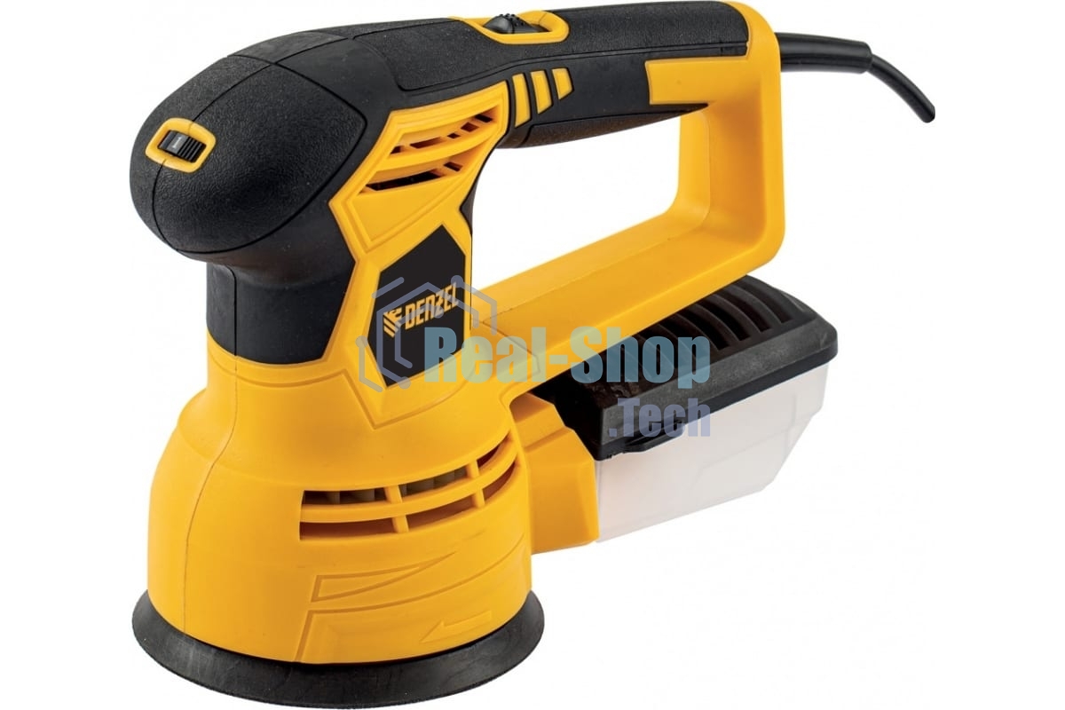Эксцентриковая шлифовальная машина Denzel OS-125, 450 Вт, 6000-12000 об/мин