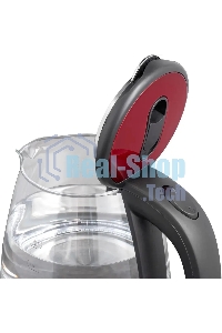 Чайник электрический Scarlett SC-EK27G65 красный/черный, 1800 Вт, 1.8 л