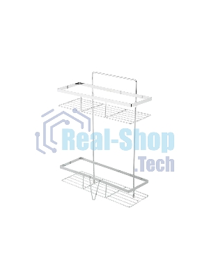 Полка двухъярусная подвесная РЫЖИЙ КОТ COZY-CR-4, 30x11x40 см (312069)