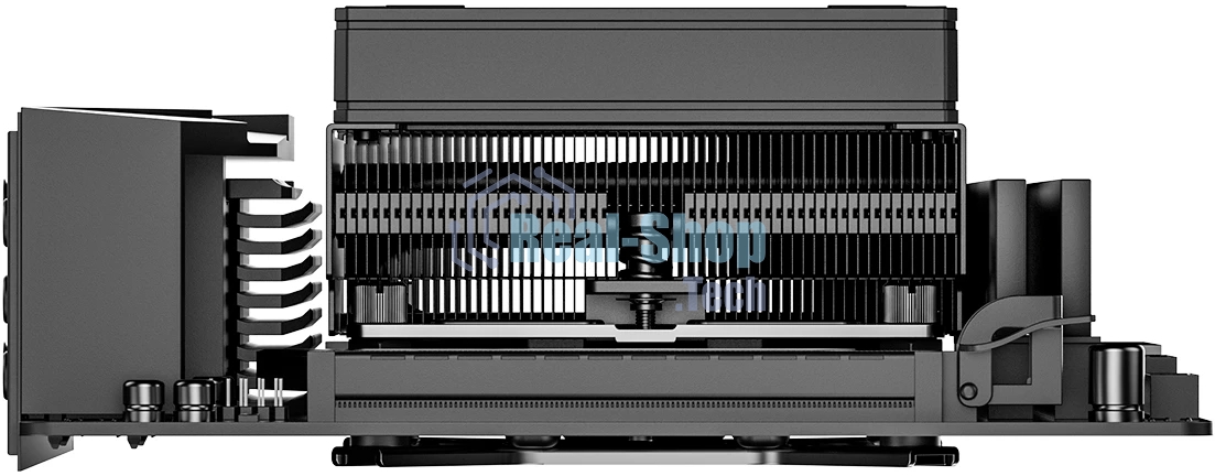 Кулер для процессора ID-COOLING IS-53-XT BLACK LGA1851/1700/1200/115X/AM5/AM4 низкопрофильный высота 53мм (24шт/кор, TDP 120W, PWM, 4 тепл.трубок/медная база, FAN 92мм, черный) BOX