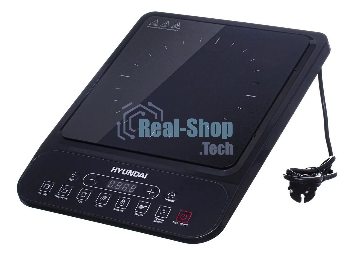 Плита настольная электрическая Hyundai HYC-0101 черный эмаль (настольная)
