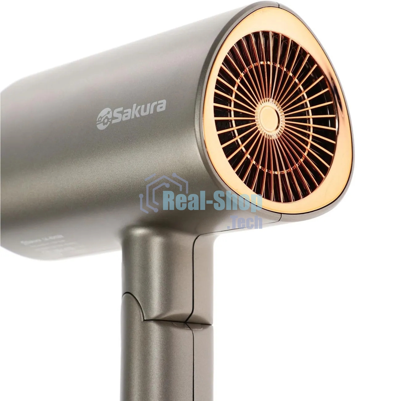 Фен SAKURA SA-4043BR коричневый, 2000 Вт, компактный