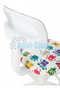 Кресло детское Бюрократ CH-W299 белый TW-15 мультиколор сиденье монстры сетка/ткань крестов. пластик