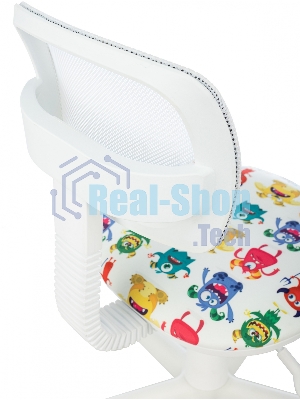 Кресло Бюрократ CH-W299 белый, сетка, 120 кг