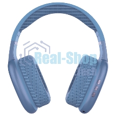 Беспроводные/проводные наушники QUMO Sense BT 0083 темно-синий, накладные, Bluetooth + проводной, до 10 ч