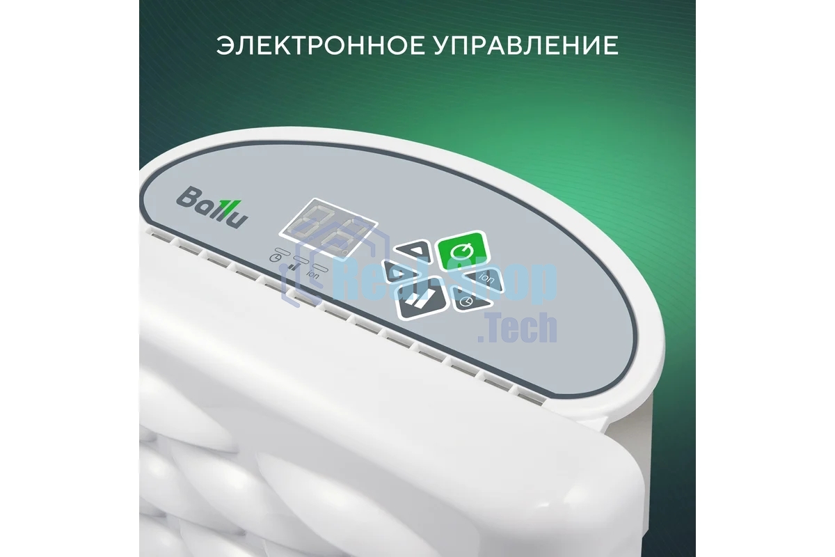Конвектор Ballu Ettore BEC/ETER-1000 белый, 1000 Вт, 15 м2, термостат, дисплей