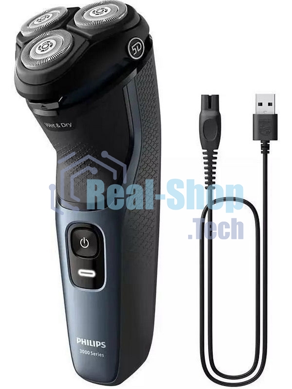 Электробритва Philips S3144/00 черный/синий