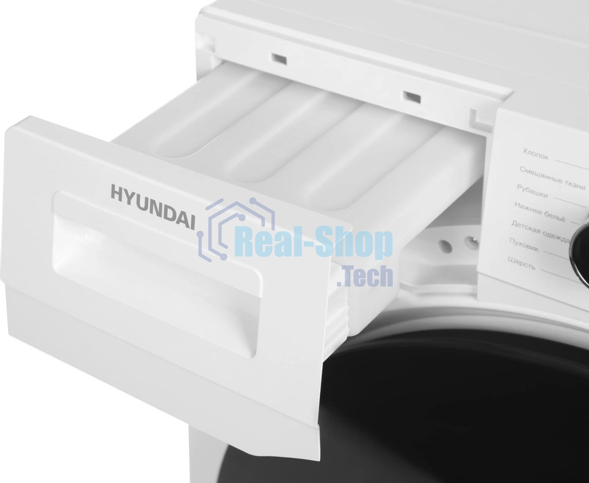 Сушильная машина Hyundai DFE9412 белый, 10 кг, сушка - конденсационная, программ - 14, 60 x 85 x 62 см