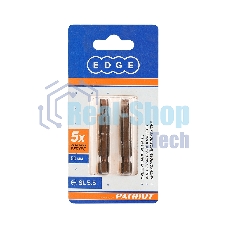 Бита EDGE by PATRIOT SL5,5, сталь S2, длина 50 мм, 2шт в блистере