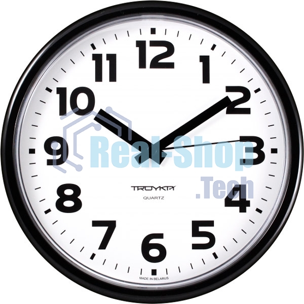 Часы настенные TROYKA 91900945 белые, круглые