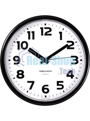 Часы настенные TROYKA 91900945 белые, круглые