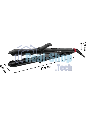 Щипцы для завивки волос Rowenta CF451LF0 черный, 32 мм, 200 °C, 2 режима
