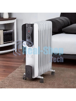 Масляный обогреватель Centek CT-6201 (9 секций) белый, 2000 Вт, 20 м2, термостат