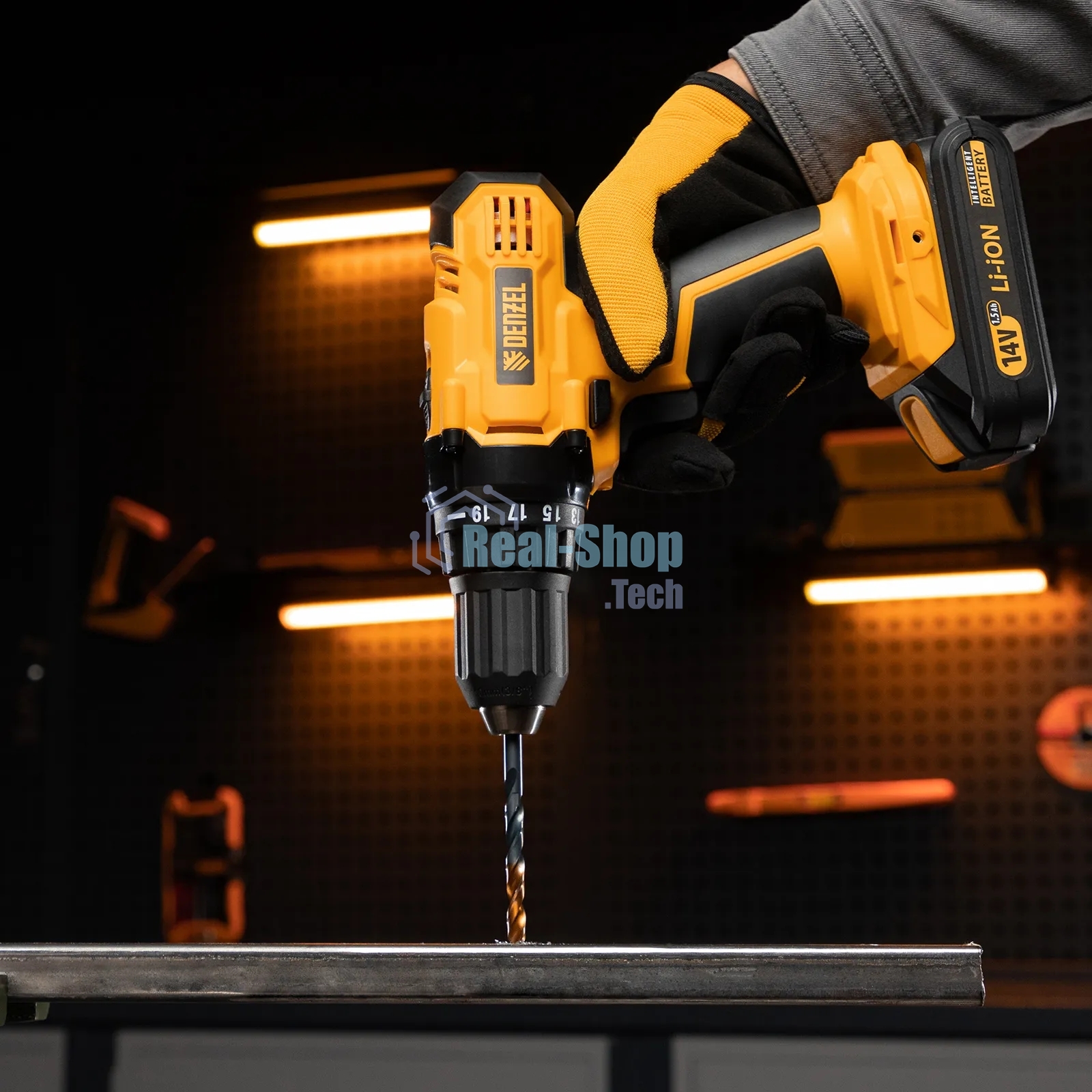 Сверло по металлу Denzel 6 мм, HSS-Tin, Golden Tip, 10 шт.