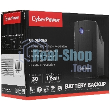 Источник бесперебойного питания CyberPower UTI675E/675 ВА/360 Вт/2 х CEE 7 (евророзетка)
