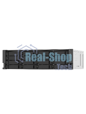 Сетевое хранилище без дисков SMB QNAP TS-1673AU-RP-16G NAS 16 HDD trays, 2x 2.5 GbE, rackmount, 2 PSU. 4-core AMD V1500B 2,2 GHz,RAM 16 Gb (1 x 16 GB) up to 32 Gb (2 x 16 GB). W/o rail kit RAIL-B02