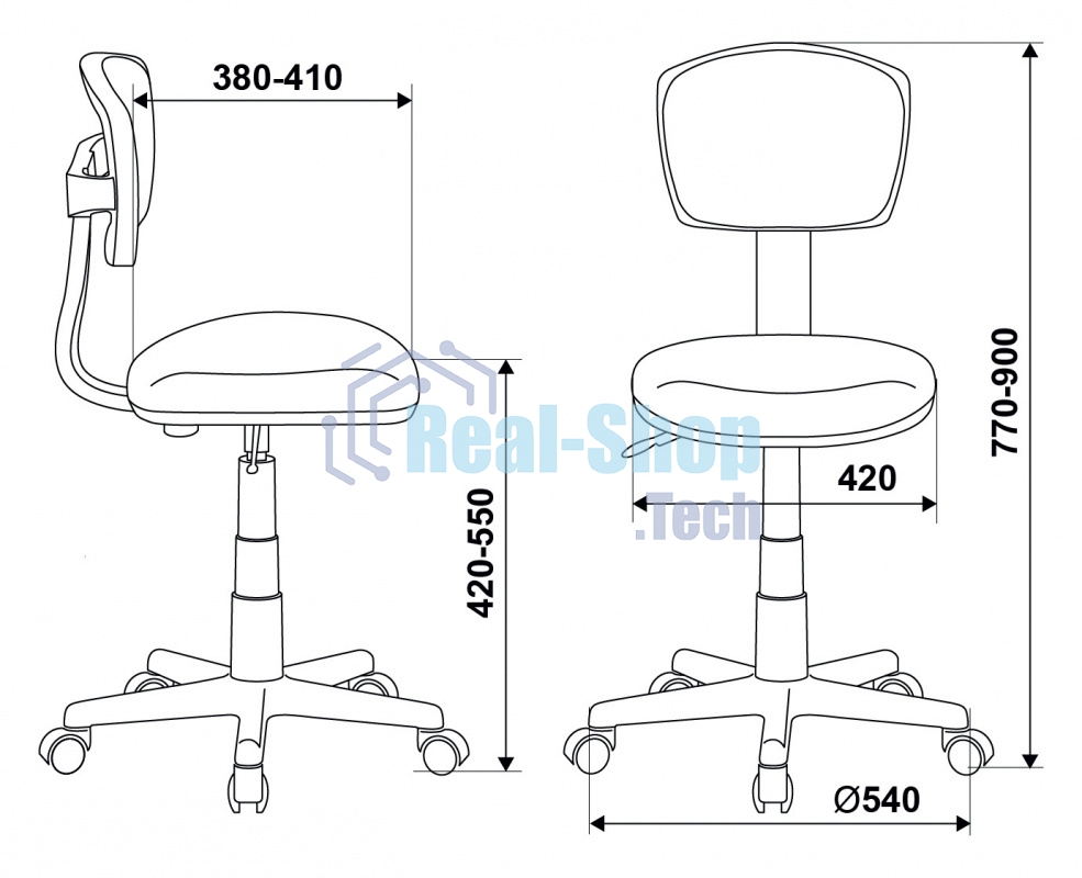Кресло детское Бюрократ CH-W299 белый TW-15 мультиколор сиденье монстры сетка/ткань крестов. пластик