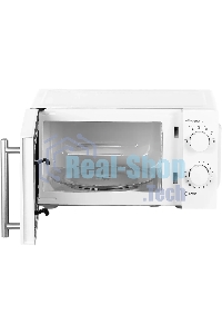 Микроволновая печь Galanz MOS-1706MW белый, 17 л, 700 Вт, переключатели - поворотный механизм