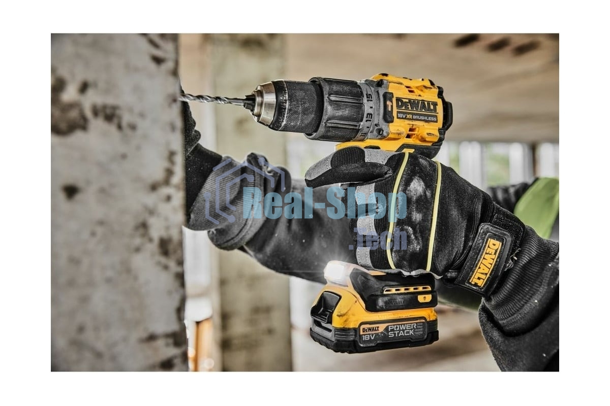 Дрель-шуруповерт аккумуляторная DeWalt DCD805P2T-QW, 18В, 2 АКБ, Кейс