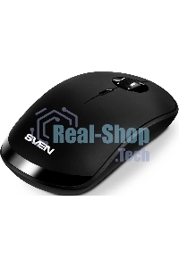 Мышь беспроводная SVEN RX-570SW черный, 1600 dpi, радиоканал, Bluetooth, USB, кнопки - 4