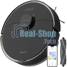 Робот-пылесос Dreame RLS6A D10S Pro черный, 46 Вт, 5200 мА·ч Li-Ion, уборка сухая/влажная, пылесборник контейнер 0.57 л