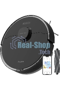 Робот-пылесос Dreame RLS6A D10S Pro черный, 46 Вт, 5200 мА·ч Li-Ion, уборка сухая/влажная, пылесборник контейнер 0.57 л