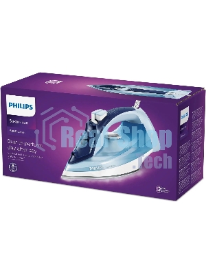 Утюг электрический Philips DST5030/20 2400 Вт, удар 180 г, пар 45 г/мин, 320 мл, SteamGlide Plus, автоотключение