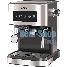 Кофеварка рожковая ARESA AR-1612 черный, исп. кофе - молотый, 1,5 л, 1100 Вт, 15 бар