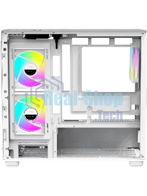 Компьютерный корпус Case Ocypus Gaммa C52 WH ARGB mATX/win/white/3 ARGB fans/no PSU/Tempered Glass