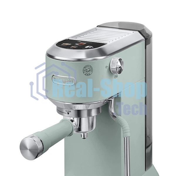 Кофеварка рожковая Delonghi EC890.GR зеленый, молотый, 1,1 л, 1450 Вт, 15 бар
