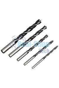 Набор сверл по дереву 5 шт (4/5/6/8/10 мм) Deli DH-MGZ005-ED1 сталь 45#, пласт.кейс
