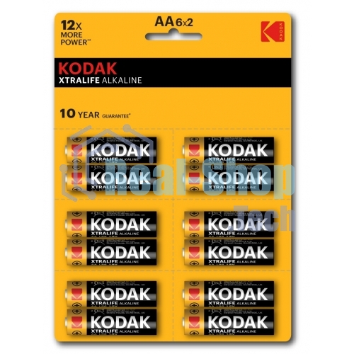 Батарейки Kodak LR6-12BL perforated (6x2BL) XTRALIFE Alkaline KAA-2x6 perf (144/576/18432) (цена за 1 шт)