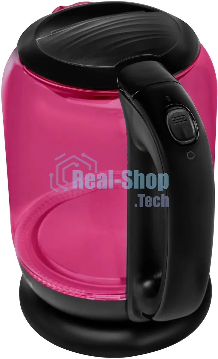 Чайник электрический Hyundai HYK-G4808 1.8л. 2200Вт малиновый/черный (корпус: стекло)