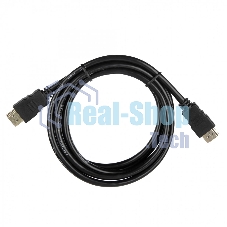 Кабель ACD-DHHM2-18B HDMI 2.0, Golden Plated,19m/19m, черный, 1.8м