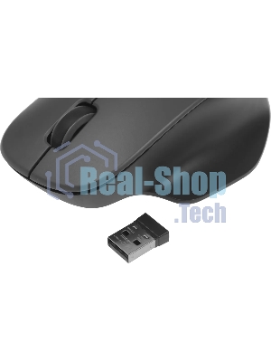 Мышь беспроводная Xiaomi Wireless Mouse Comfort Edition черный, 1200 dpi, радиоканал, USB, кнопки - 3