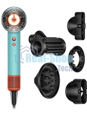 Фен Dyson HD16 Supersonic Nural Ceramic патина/топаз, 1600 Вт, компактный, ионизация