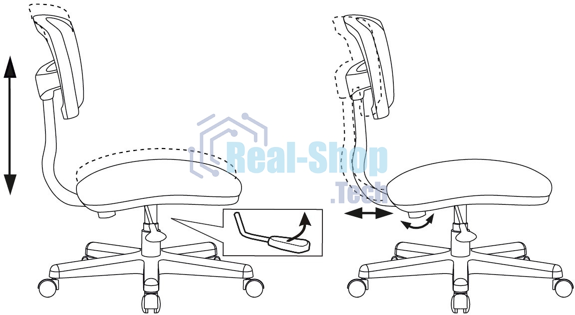 Кресло детское Бюрократ CH-W299 белый TW-15 мультиколор сиденье монстры сетка/ткань крестов. пластик