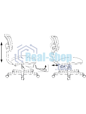 Кресло Бюрократ CH-W299 белый, сетка, 120 кг