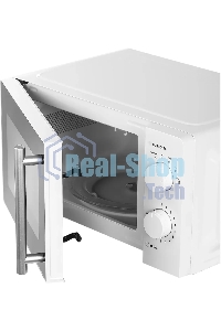 Микроволновая печь Galanz MOS-1706MW белый, 17 л, 700 Вт, переключатели - поворотный механизм