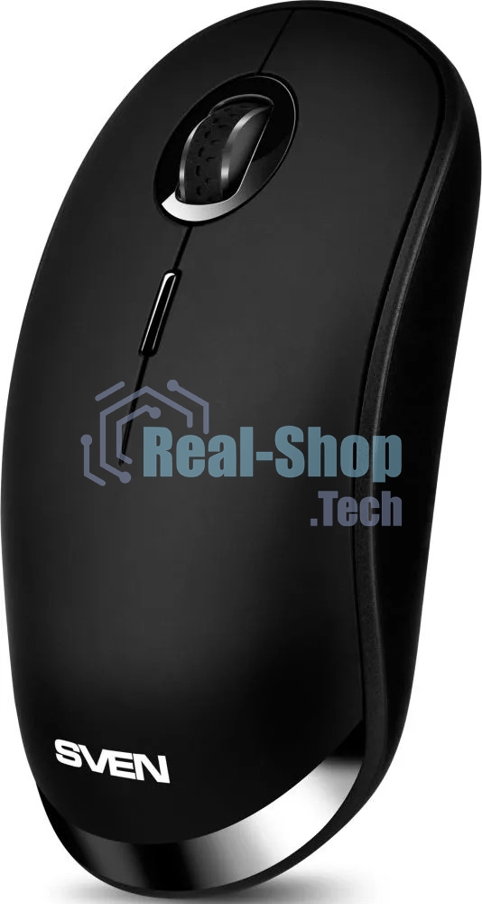 Мышь беспроводная SVEN RX-570SW черный, 1600 dpi, радиоканал, Bluetooth, USB, кнопки - 4